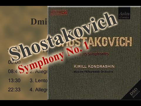 Shostakovich Symphony No. 1 in F minor op. 10(Kirill Kondrashin 1972)