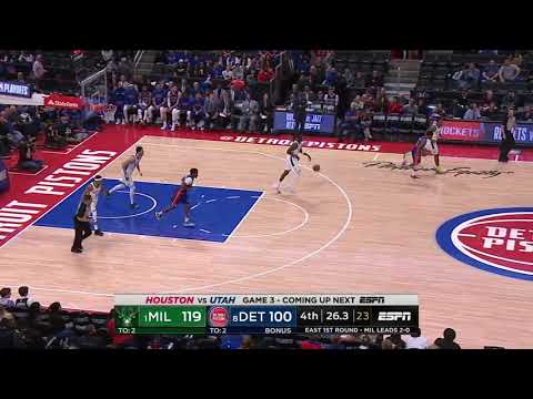 Tony Snell All Game Actions 04/20/2019 Milwaukee Bucks vs Detroit Pistons Highlights