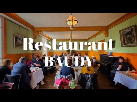 🇫🇷[PARIS 4K UHDR] FAMOUS RESTAURANT IN FRANCE "BAUDY IN GIVERNY" 02/APR/2022