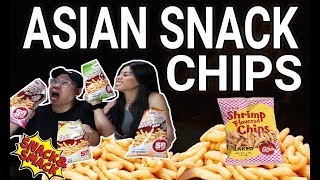 ASIAN SNACK!!! WE TRY OUT ALL THE NEW FLAVOR SHRIMP CHIPS AND FOUND THE BEST ONE