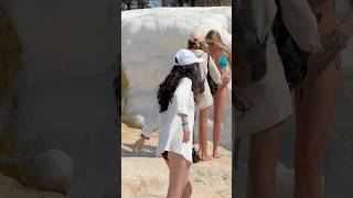 ☀️Magic Of The Pamukkale Fun Cleopatra Pool Türkiye -Sunny Day? #cleopatra #pamukkale #pool