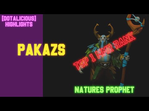 Top 1 MMR Rank Pakazs vs DuBu  - Natures Prophet [Dotalicious] Highlights #dota2 #topmmr