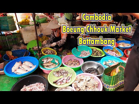 Walking Tour Of Boeung Chhouk Market | Battambang, Cambodia 2025 Travel Vlog | Sumsooth