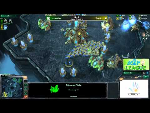 Pomi (Protoss) vs crusader (Terran) - gD w2 - sc2ro League