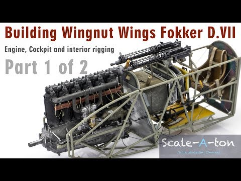Building Wingnut Wings 1/32 Fokker D.VII Interior, Engine and Cockpit