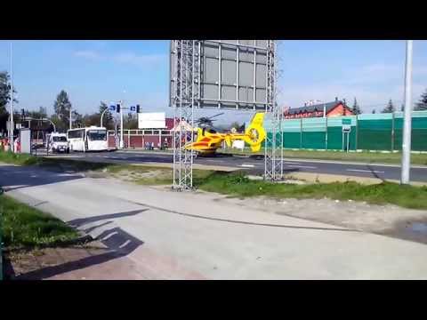 Start śmigłowca LPR. Modlniczka. 30 września 2014.