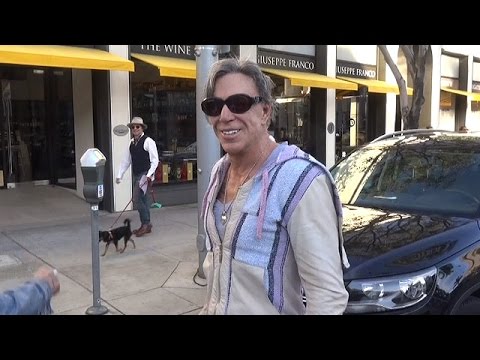 X17 EXCLUSIVE - Mickey Rourke Picks 'Seattle, Baby' For Super Bowl Win