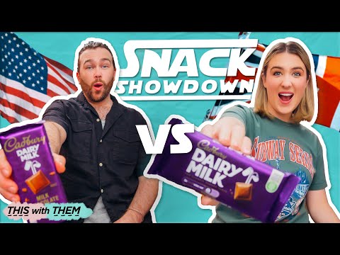 CADBURY UK VS USA, WHICH IS BETTER?!! 😲 Snack Showdown!