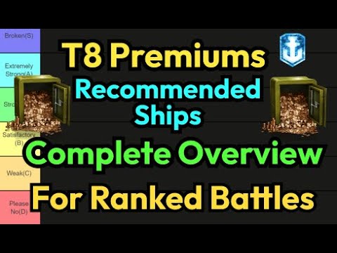 T8 Premium Recommended Picks For Ranked Battles | A Complete Overview