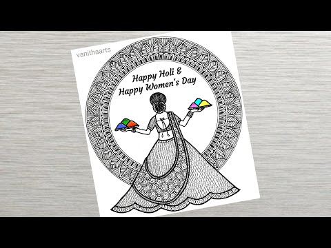 Women s Day Special Mandala Art how to draw mandala for beginners happywomensday vanithaarts
