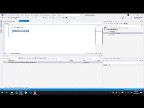 Using PSScriptAnalyzer to analyze PowerShell scripts in Visual Studio