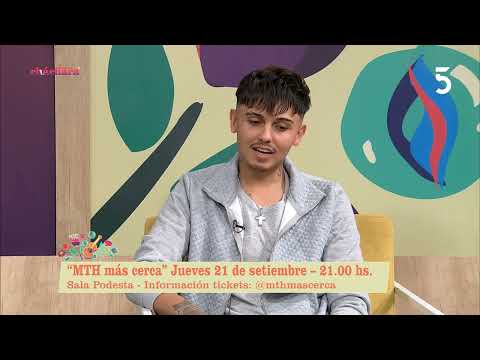 Nos visitó el cantante Mathías Cuadro que se presentará en la sala Podestá | 13-09-2023