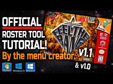 WCW Feel The Bang v1.1:  OFFICIAL Roster Tool Tutorial