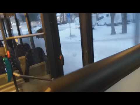 Bus ride line 2 from Vinggatan to Viksäng C in Sweden.(silent)