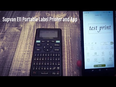 Supvan E11 Portable Label Printer and bluetooth app