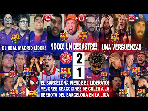 BEST REACTIONS FROM BARCELONA FANS TO GIRONA 2-1 BARCELONA - BARCELONA SLIP UP AND REAL MADRID TA...