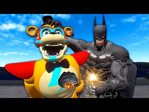 BATMAN Takes on FNAF Animatronics - Boneworks VR Multiplayer