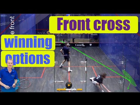 Squash analysis - Front backhand cross