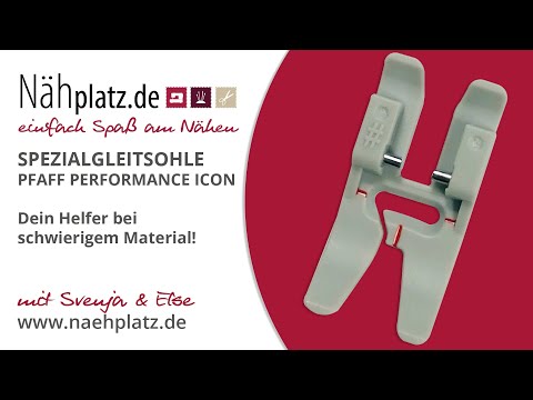 Spezialgleitsohle mit der Pfaff Performance Icon