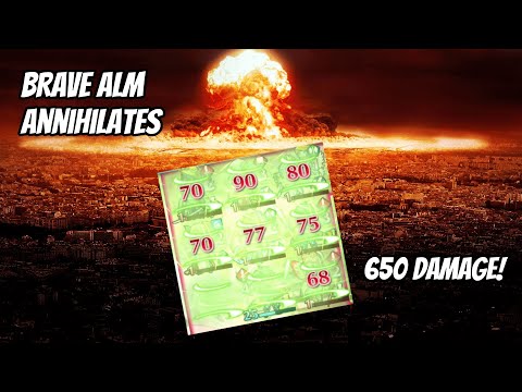 +0 Brave Alm deals 650 Damage in single round of combat in a real VoH Match - Aether Raids - FEH