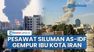 Pesawat Siluman AS-Israel Gempur Titik Strategis di Ibu Kota Iran, Serangan Memicu Kepanikan Warga