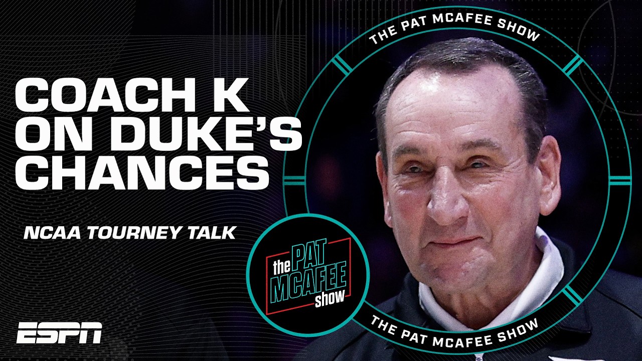 Coach K says Duke's got a HELL OF A CHANCE to win the NCAA Men's Tournament 😁 | The Pat McAfee Show
