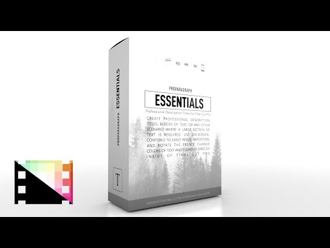 ProParagraph Essentials - Professional Description Titles for Final Cut Pro - Pixel Film Studios
