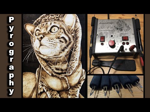 Tigger the Bengal Cat | Pyrography Time-lapse