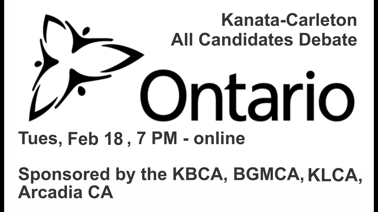 Kanata Carleton - All Candidates Debate - Ontario Election Feb 2025