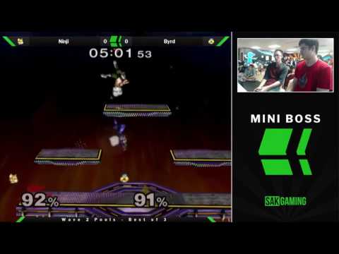 Mini Boss Wave 2 Pools - Ninji (Fox) vs Byrd (Sheik)