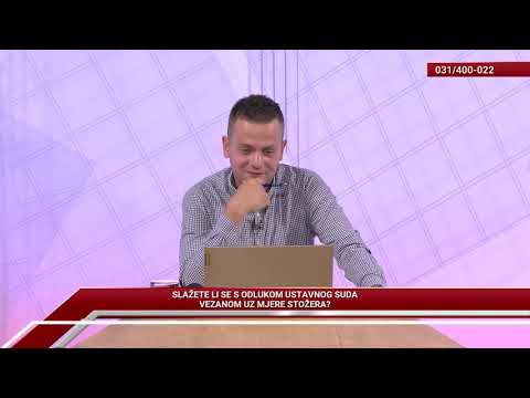 TV REPLIKA 14.09.2020. - SLAŽETE LI SE S ODLUKOM USTAVNOG SUDA VEZANOM UZ MJERE STOŽERA?