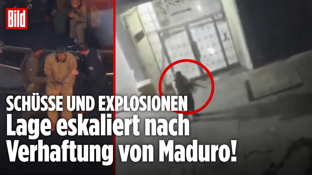SCHÜSSE UND EXPLOSIONEN: Eskalation! Caracas kommt nach Maduro-Festnahme nicht zur Ruhe