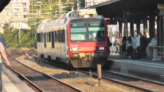 preview picture of video 'Swiss Railways - Neuchatel morning rush hour'