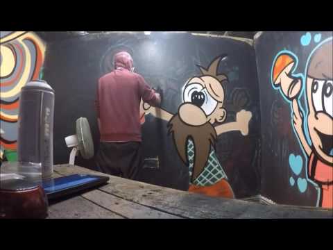 Lets Spray Paint A Fun Cartoon Character