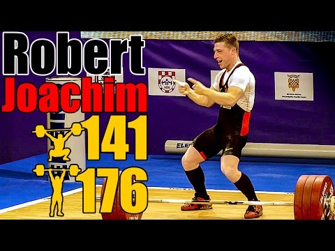 Robert Joachim (69kg, Germany) 141kg Snatch 176kg Clean and Jerk - 2017 European Championship