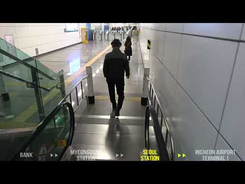 Como faço para chegar ao aeroporto de Incheon saindo da estação Myeongdong?