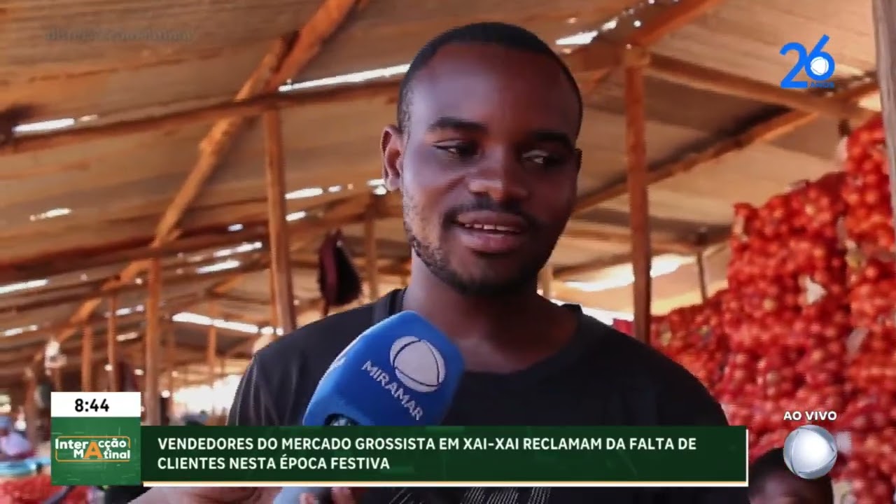 #InteracçãoMatinal: Falta de clientes preocupa vendedores do mercado grossista em Xai-Xai@PortalFM24
