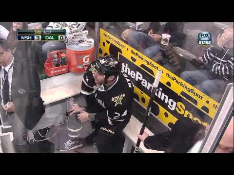 Eric Nystrom vs Tomas Vincour fight Mar 12 1013 Nashville Predators vs Dallas Stars NHL Hockey