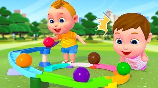 Color Balls & Domino | Finger Family Nursery Rhymes | Baby & Kids Songs