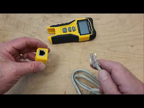 Connecting with the Klein Tools Lan Scout Jr  Cable Tester
