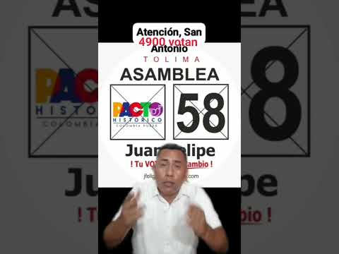 5 mil habitantes de San Antonio  votan Asamblea Pacto Histórico 58 #tolima