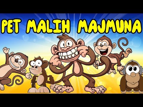Pet malih majmuna - Pjesme za djecu | Pjesmice za djecu o životinjama | Five little monkeys - Animal