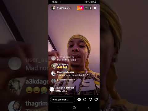 Frostydasnowmann on IG live