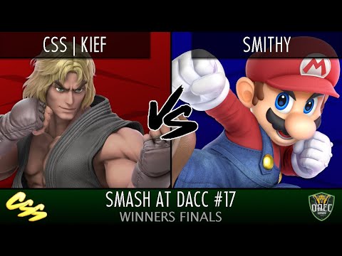 [Smash at DACC #17] Winners Finals: CSS | Kief (Ken) vs. Smithy (Mario, Toon Link)