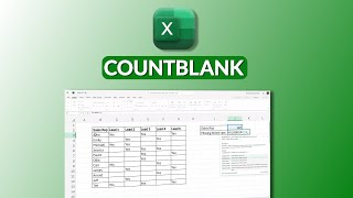 Understanding COUNTBLANK Function in Excel | Handle Missing Data Like a Pro!