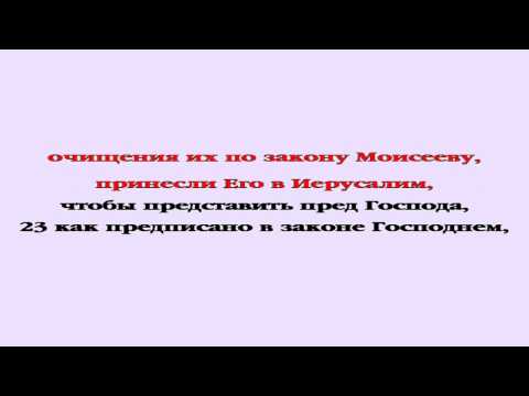 Видеобиблия. Евангелие от Луки. Глава 2