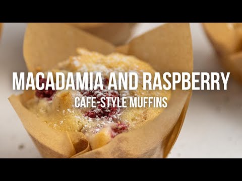 Macadamia and Raspberry Cafe-Style Muffins