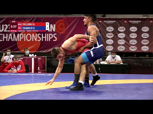1510 | 332 | U23 GR 55kg | 1/4 Final | DELEANU Artiom (MDA) | DEMIROV Denis Krasimirov (BUL)