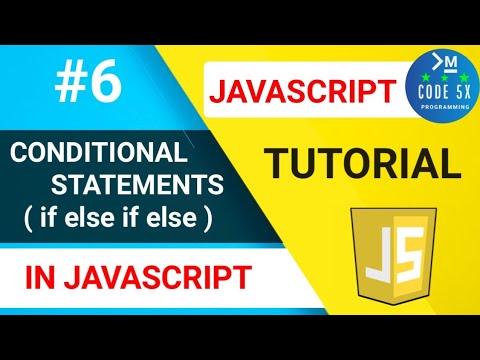 6 Conditional Statements In Javascript If Else Statement In Js Javascript Tutorial Code 5x