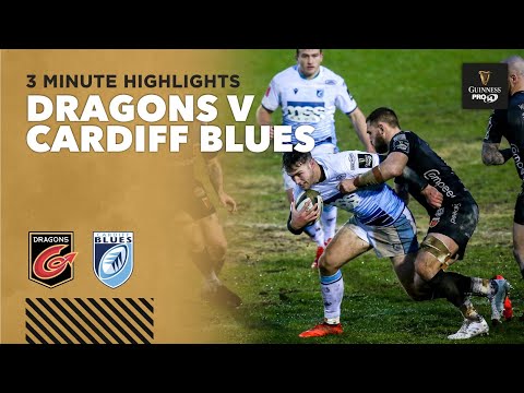 3 Minute Highlights: Dragons Rugby v Cardiff Blues | Round 9 | Guinness PRO14 2020/21